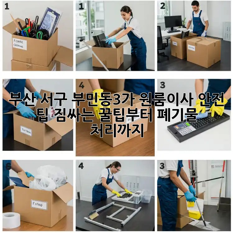 부산 서구 부민동3가 원룸이사 안전 팁: 짐싸는 꿀팁부터 폐기물 처리까지!