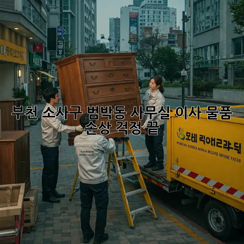 부천 소사구 범박동 사무실 이사, 물품 손상 걱정 끝!