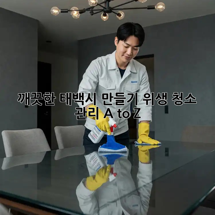 🏥 깨끗한 태백시 만들기! 위생 청소 관리 A to Z ✨