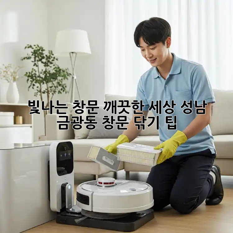 빛나는 창문, 깨끗한 세상: 성남 금광동 창문 닦기 팁