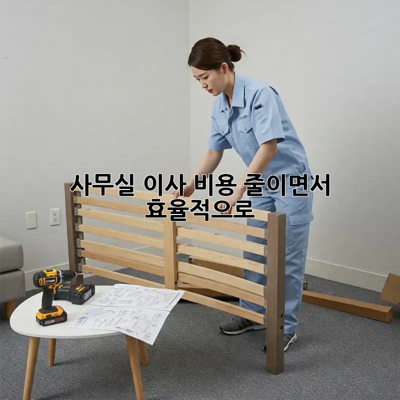 사무실 이사, 비용 줄이면서 효율적으로!