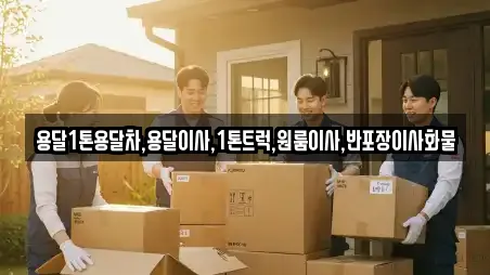 용달1톤용달차,용달이사,1톤트럭,원룸이사,반포장이사화물