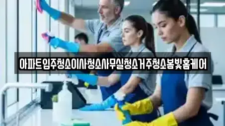 아파트입주청소이사청소사무실청소거주청소봄빛홈케어