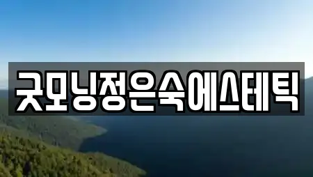 굿모닝정은숙에스테틱