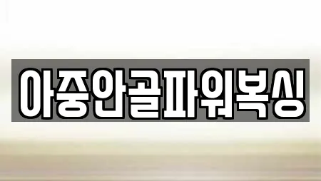 아중안골파워복싱