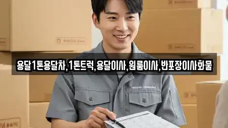 용달1톤용달차,1톤트럭,용달이사,원룸이사,반포장이사화물