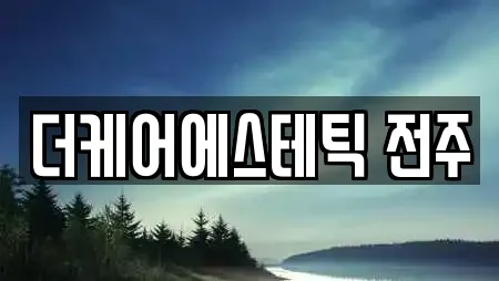 더케어에스테틱 전주