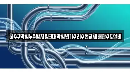 하수구막힘누수탐지싱크대막힘변기수리수전교체배관수도설비