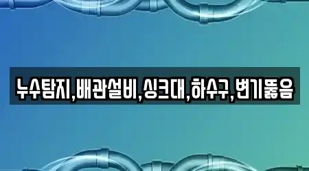 누수탐지,배관설비,싱크대,하수구,변기뚫음