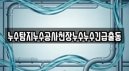 누수탐지누수공사천장누수누수긴급출동