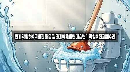 변기막힘하수구배관뚫음씽크대역류세면대소변기막힘수전교체수리