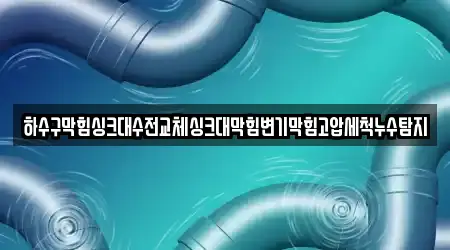 하수구막힘싱크대수전교체싱크대막힘변기막힘고압세척누수탐지