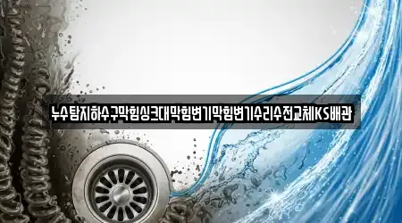 누수탐지하수구막힘싱크대막힘변기막힘변기수리수전교체KS배관