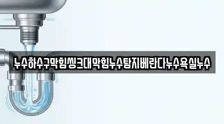 누수하수구막힘씽크대막힘누수탐지베란다누수욕실누수