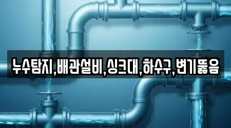 누수탐지,배관설비,싱크대,하수구,변기뚫음
