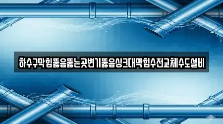 하수구막힘뚫음뚫는곳변기뚫음싱크대막힘수전교체수도설비