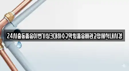배관 뚫음 3개 업체 남원시 쌍교동 위치