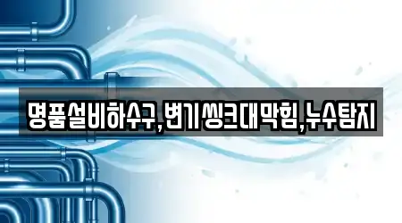 명품설비하수구,변기씽크대막힘,누수탐지