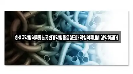 하수구막힘역류뚫는곳변기막힘뚫음싱크대막힘역류내시경악취제거
