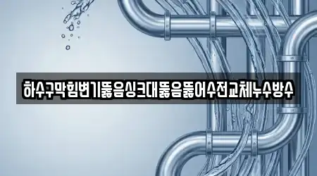 하수구막힘변기뚫음싱크대뚫음뚫어수전교체누수방수