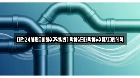 대전24시뚫음이하수구막힘변기막힘싱크대막힘누수탐지고압세척