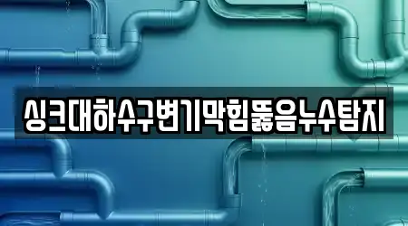 싱크대하수구변기막힘뚫음누수탐지