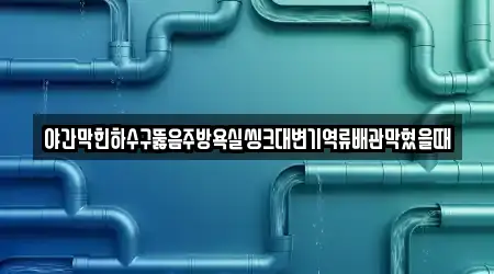 변기막힘 추천 4 동소문동7가 위치