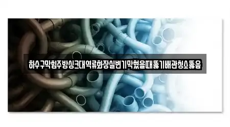 하수구막힘주방싱크대역류화장실변기막혔을때뚫기배관청소뚫음