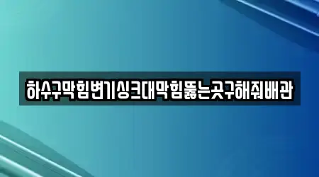 싱크대막힘,변기뚫음,하수구막힘,누수탐지,하수구뚫음 전문업체 양벌동 인근 18곳