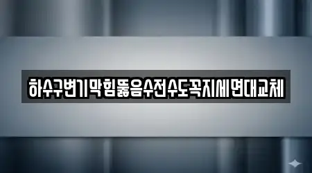 하수구변기막힘뚫음수전수도꼭지세면대교체