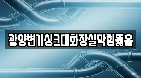 광양변기싱크대화장실막힘뚫음