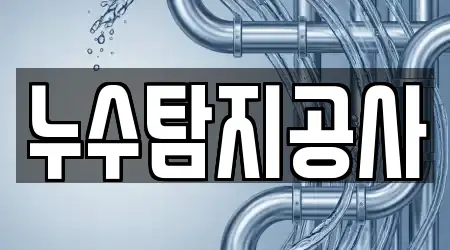 누수탐지공사