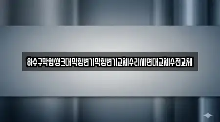 하수구막힘씽크대막힘변기막힘변기교체수리세면대교체수전교체