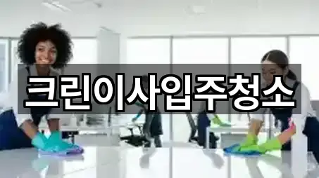 크린이사입주청소