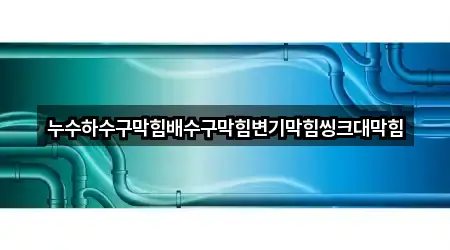 누수하수구막힘배수구막힘변기막힘씽크대막힘