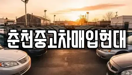 강원 중고차매입 전문 춘천중고차매입현대