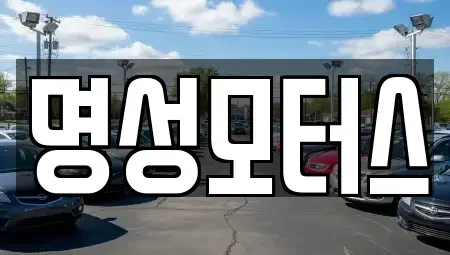 경기 동두천시 송내동 중고차 전문 명성모터스