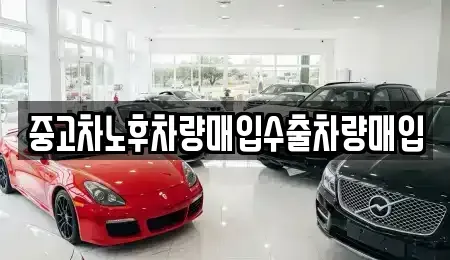 경기 안성시 아양동 중고차매매 전문 중고차노후차량매입수출차량매입