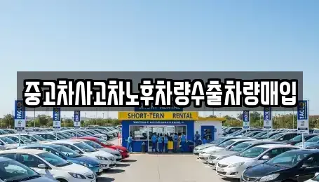경기 포천시 자작동 중고차매입 전문 중고차사고차노후차량수출차량매입
