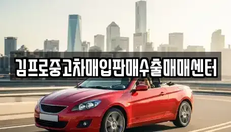 경남 김해시 내동 중고차매입 전문 김프로중고차매입판매수출매매센터