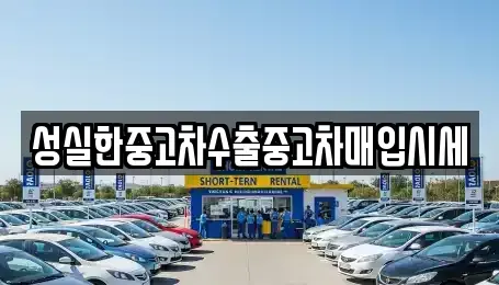 경상남도 진주시 중안동 중고차매입 전문 성실한중고차수출중고차매입시세