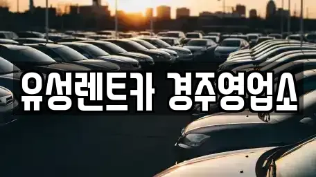 경상북도 경주시 율동 렌트카 전문 유성렌트카 경주영업소