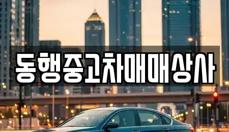 경상북도 안동시 옥동 중고차매입 전문 동행중고차매매상사