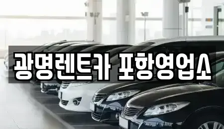 경상북도 포항시 남구 호동 렌트카 전문 광명렌트카 포항영업소