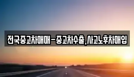 광주 광산구 박호동 중고차매입 전문 전국중고차매매-중고차수출,사고노후차매입