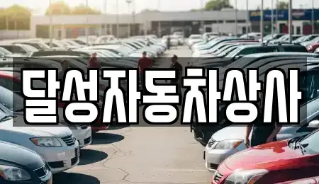 대구광역시 달성군 옥포읍 중고차 전문 달성자동차상사