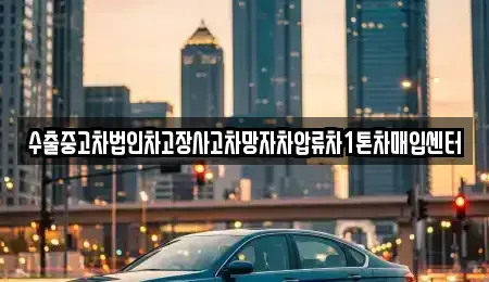 부산 강서구 신호동 중고차 전문 수출중고차법인차고장사고차망자차압류차1톤차매입센터