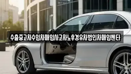 부산 강서구 신호동 중고차매입 전문 수출중고차수입차매입사고차노후경유차법인차매입센타