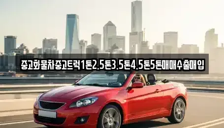 부산 강서구 신호동 중고차매입 전문 중고화물차중고트럭1톤2.5톤3.5톤4.5톤5톤매매수출매입