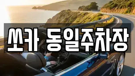 부산광역시 해운대구 석대동 렌트카 전문 쏘카 동일주차장